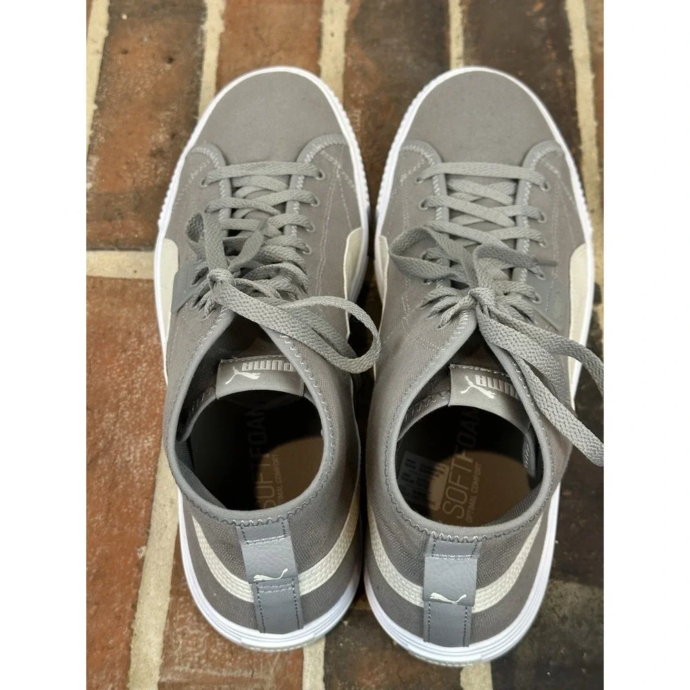 Puma Mens Ever Mid Top Gray Lace-Up Athletic Sneaker Shoes Men's Size 13‎